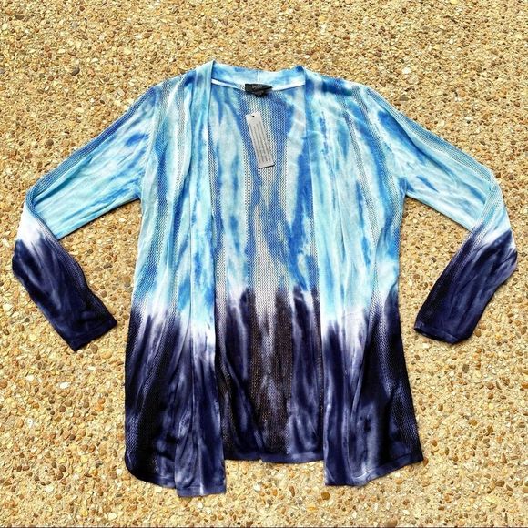 NWT Bellini Salt Water Combo Ombré Cardigan Large - Picture 1 of 11